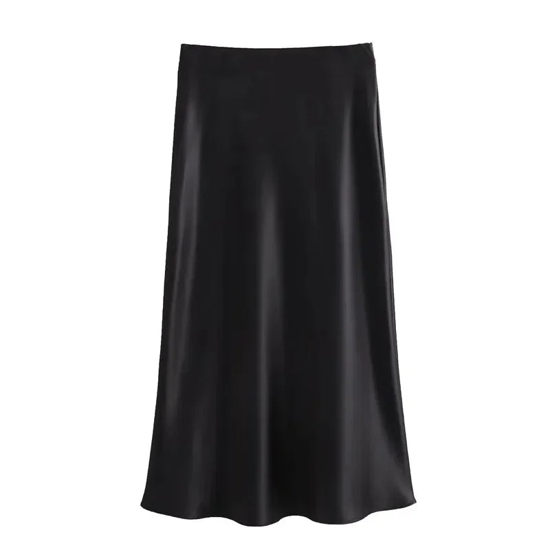 Ladies Satin Skirt