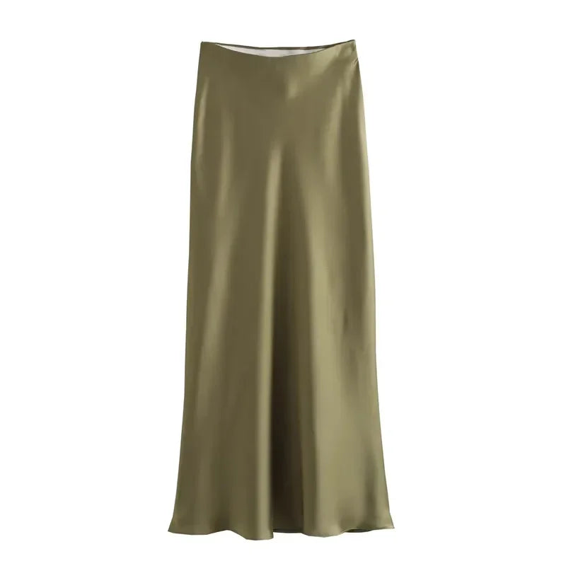 Ladies Satin Skirt