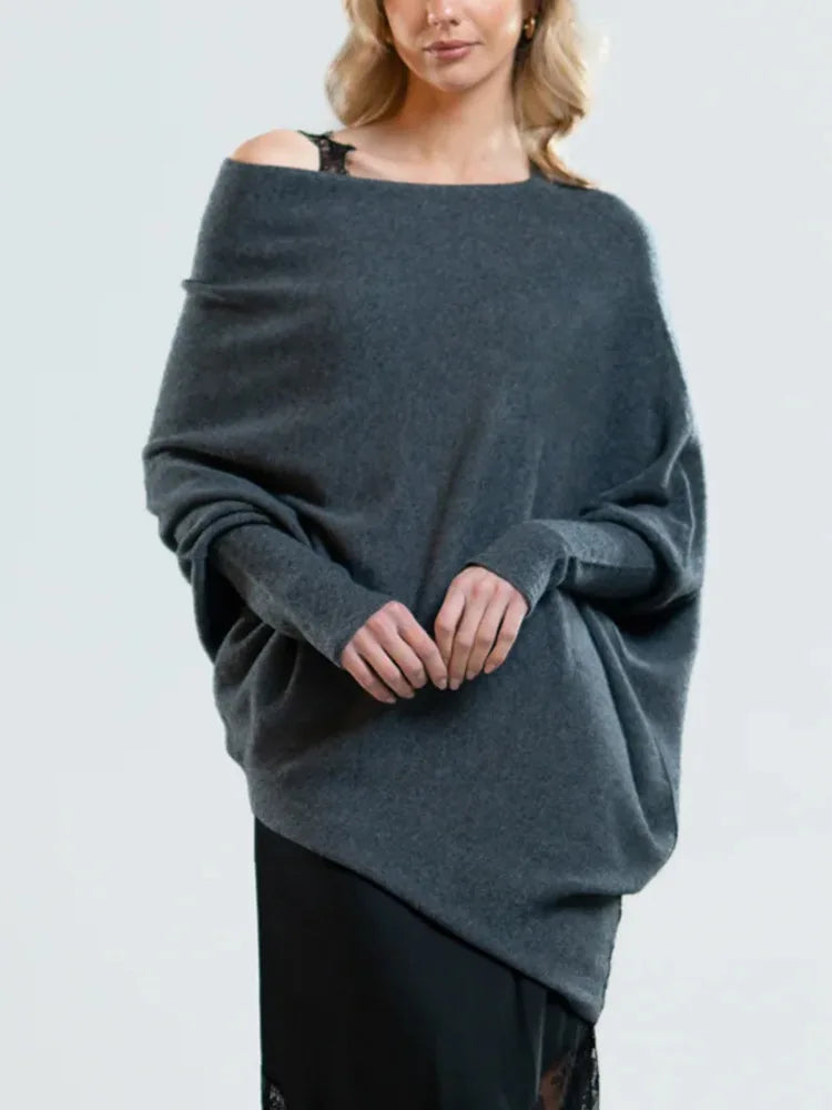 Autumn And Winter New Women's Ribbed Knit Jumper