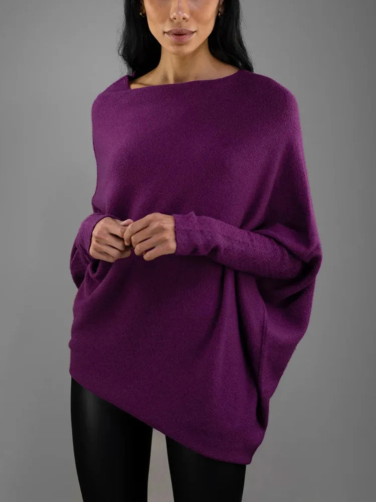 Autumn And Winter New Women's Ribbed Knit Jumper