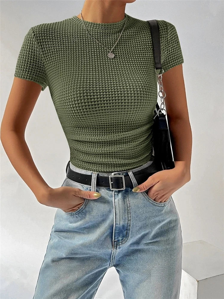 Women Short-sleeved Skinny T-shirt